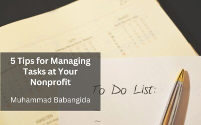 5 Tips for Managing Tasks at Your Nonprofit